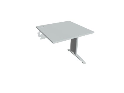 Pracovný stôl Flex, 80x75,5x80 cm, sivý/kov