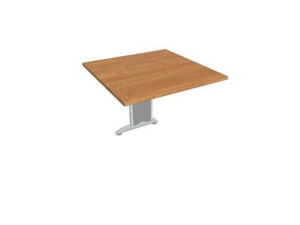 Doplnkový stôl Flex, 80x75,5x80 cm, jelša/kov