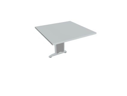 Doplnkový stôl Flex, 80x75,5x80 cm, sivý/kov