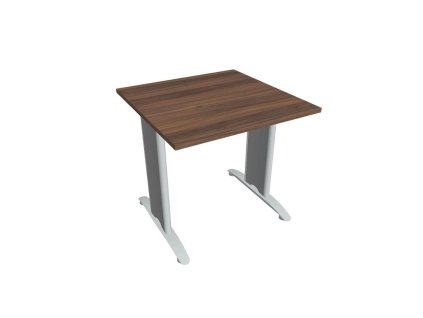 Rokovací stôl Flex, 80x75,5x80 cm, orech/kov