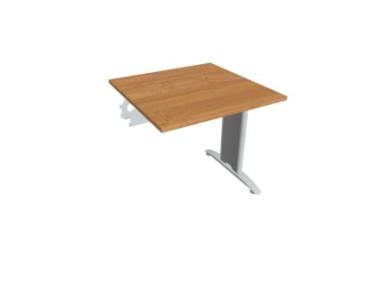 Rokovací stôl Flex, 80x75,5x80 cm, jelša/kov