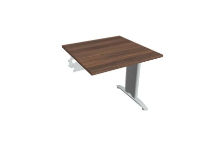 Rokovací stôl Flex, 80x75,5x80 cm, orech/kov