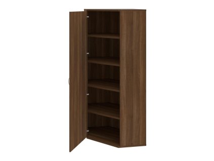 Policová skriňa L Strong, 80x192x40 cm, orech/orech