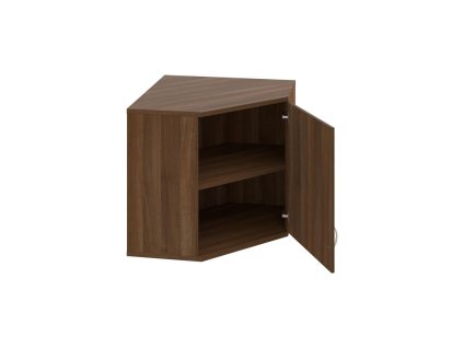 Rohová skriňa Strong, P, horná, 80x76,8x40 cm, orech/orech