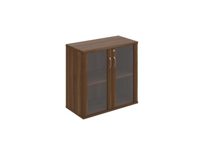 Policová skriňa Strong, zámok, 80x76,8x40 cm, orech/orech