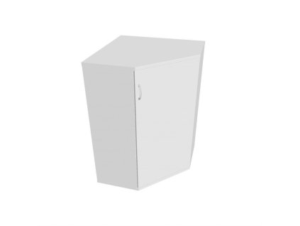 Policová skriňa Strong P, 80x115,2x40 cm, biela/biela