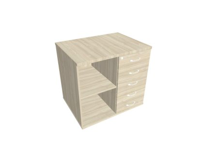 Prídavná skriňa k stolu Hobis, zámok, P, agát