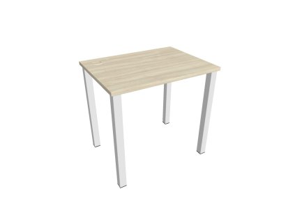 Pracovný stôl Uni, 80x75,5x60 cm, agát/biela