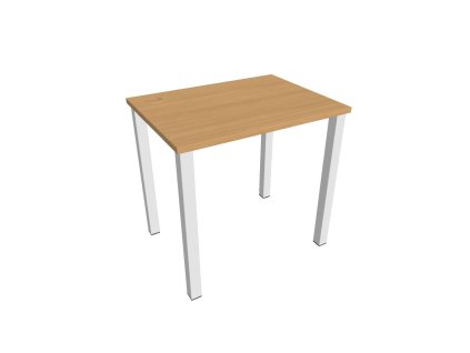 Pracovný stôl Uni, 80x75,5x60 cm, buk/biela