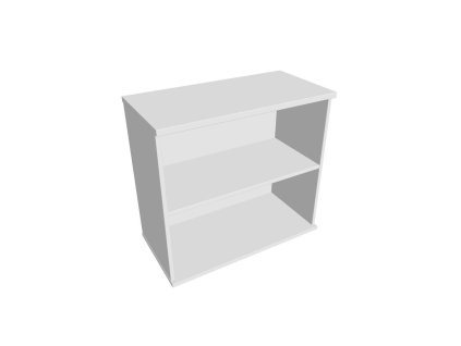 Prídavná skriňa k stolu Hobis, 80x75,5x40 cm, biela