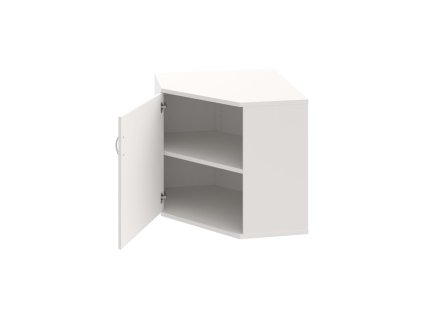 Policová skriňa Strong L, 80x76,8x40 cm, biela/biela