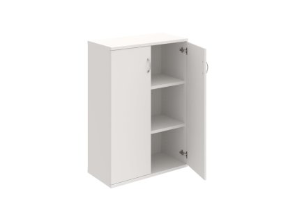 Policová skriňa Strong, 80x115,2x40 cm, biela/biela