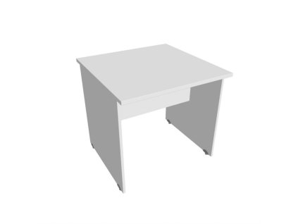 Rokovací stôl Gate, 80x75,5x80 cm, biela/biela