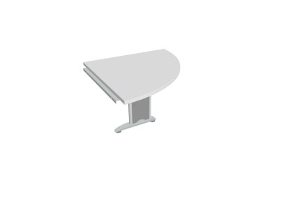 Doplnkový stôl Cross, 80x75,5x80 cm, biela/kov