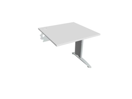 Pracovný stôl Flex, 80x75,5x80 cm, biely/kov