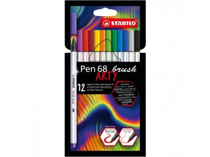 Sada STABILO Pen 68 Brush Arty 12ks