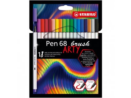 Sada STABILO Pen 68 Brush Arty 18ks