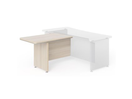 Doplnkový stôl Lenza Wels, 110x76,2x70cm, agát svetlý