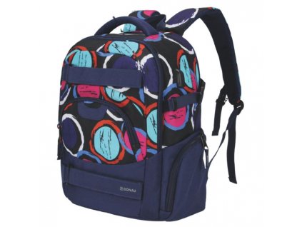 Školský batoh DONAU farebné kruhy