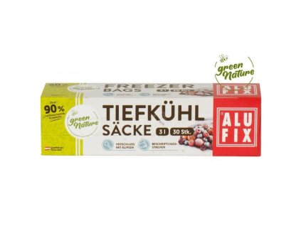 Vrecká do mrazničky 3l Alufix Green Nature 23,5mic. (30 ks)
