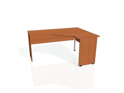 Pracovný stôl Gate, ergo, ľavý, 160x75,5x120 cm, čerešňa/čerešňa