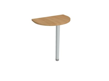 Doplnkový stôl Gate, 60x75,5x40 cm, dub/kov