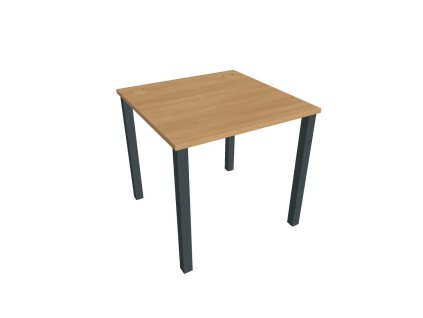 Pracovný stôl Uni, 80x75,5x80 cm, dub/čierna