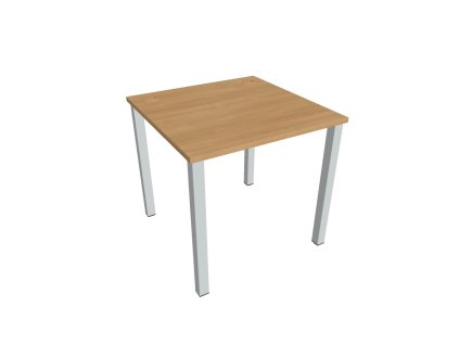 Pracovný stôl Uni, 80x75,5x80 cm, dub/sivá