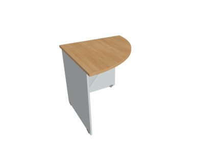 Doplnkový stôl Gate, 80x75,5x80 cm, dub/sivá