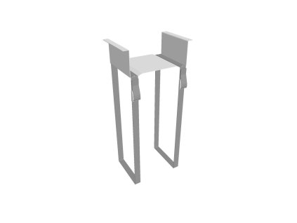 Závesný držiak na počítač, biely