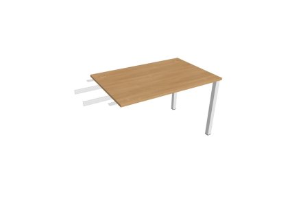 Pracovný stôl Uni, reťaziaci, 120x75,5x80 cm, dub/biela