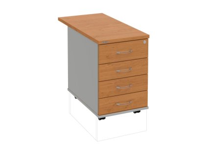 Kontajner Hobis, 40x60x80 cm, jelša/sivý