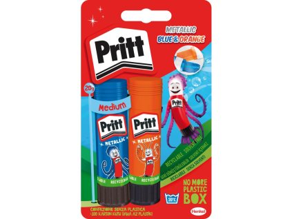 Lepiaca tyčinka Pritt Glue Sticks 2x20g Metallic Color (Orange and Blue)