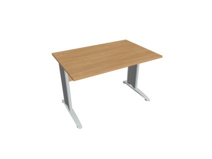 Pracovný stôl Cross, 120x75,5x80 cm, dub/kov