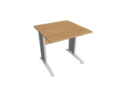 Pracovný stôl Cross, 80x75,5x80 cm, dub/kov