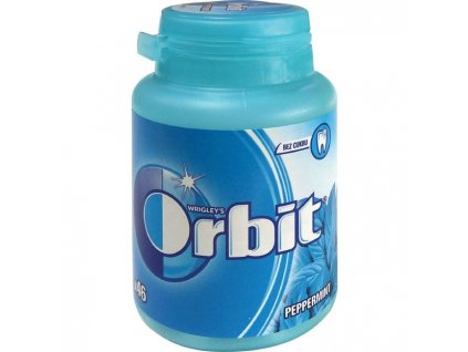 Žuvačky Orbit Wrigley`s Peppermint dražé 64 g dóza