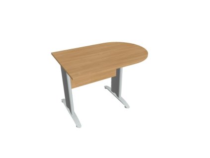 Doplnkový stôl Cross, 120x75,5x80 cm, dub/kov