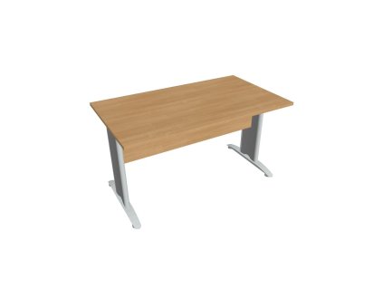 Rokovací stôl Cross, 140x75,5x80 cm, dub/kov