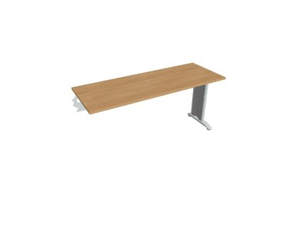 Pracovný stôl Flex, 160x75,5x60 cm, dub/kov