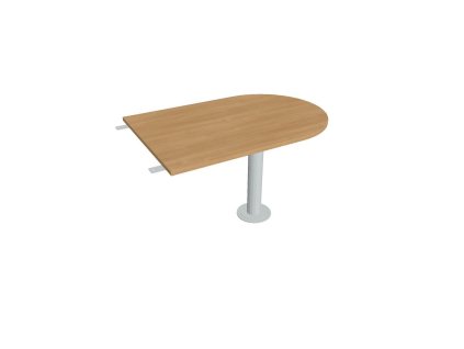 Doplnkový stôl Flex, 120x75,5x80 cm, dub/kov