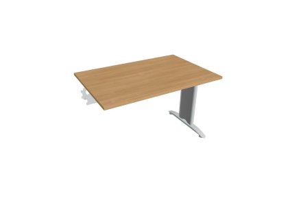 Rokovací stôl Flex, 120x75,5x80 cm, dub/kov