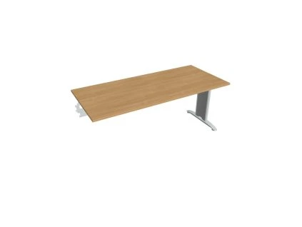 Rokovací stôl Flex, 180x75,5x80 cm, dub/kov
