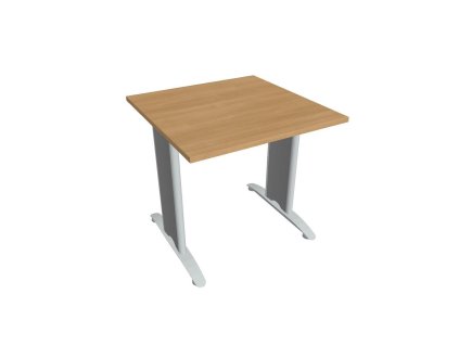 Rokovací stôl Flex, 80x75,5x80 cm, dub/kov