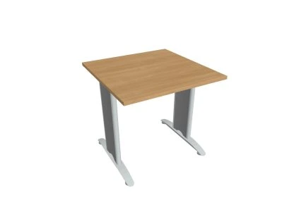 Rokovací stôl Flex, 80x75,5x80 cm, dub/kov