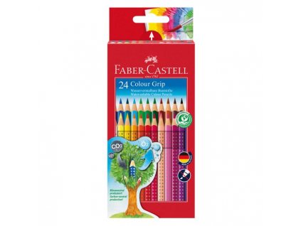 Farbičky akvarelové Faber Castell Color Grip 24ks farebné