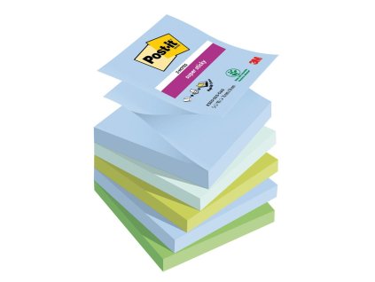 Samolepiace Z-bločky Post-it Super Sticky OASIS, veľkosť 76x76 mm, 5 bločkov po 90 lístkov