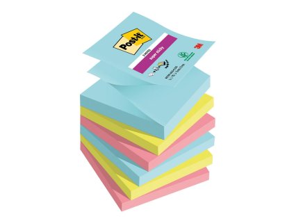 Samolepiace Z-bločky Post-it Super Sticky COSMIC, veľkosť 76x76 mm, 6 bločkov po 90 lístkov