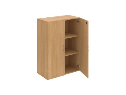 Policová skriňa Drive, zámok, 80x111x42 cm, dub/dub
