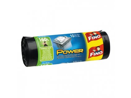 Vrecia zaväzovacie FINO Power 160 ℓ, 45 mic., 91 x 110 cm, čierne (10 ks)