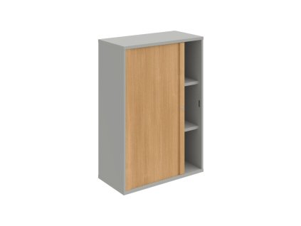 Skrinka policová Strong L, 80x115,2x40 cm, dub/sivá